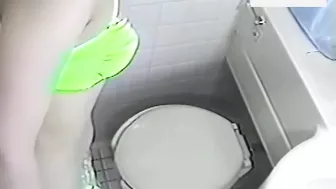 Swimsuit Girl Toilet Peeing