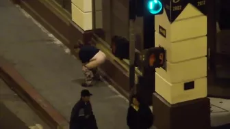 Cheeky Drunk lady does not need a toilet