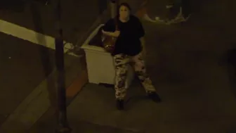 Cheeky Drunk lady does not need a toilet