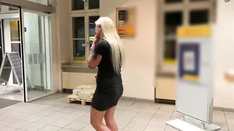 Devil Sophie - Really horny asozial pissing on the ATM - something I have never done