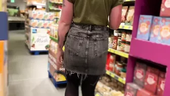 Devil Sophie - Extremely public marked the area - grocery store dirty despite cameras