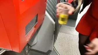 Devil Sophie - Piss In the middle of the train and Pour pee in the ticket machine