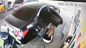 Pissing While Refueling The Car, , PissRIP