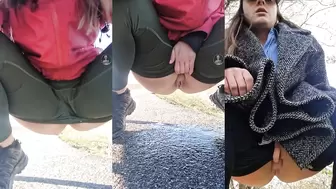 hotgirlmeg - some risky public pissing, Piss Voyeur (various), PissRIP