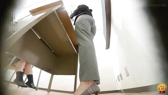 EE-765 02 Hidden camera: Forbidden incontinence of a neat female teacher.