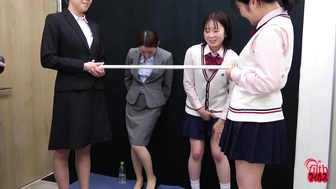 FF-662 03 Female student vs office lady. Extreme pee endurance showdown!