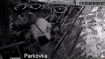 CCTV - Woman Pee Around The Entrance