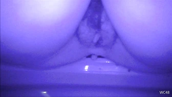 Western-style toilet front close-up & from above voyeur ②