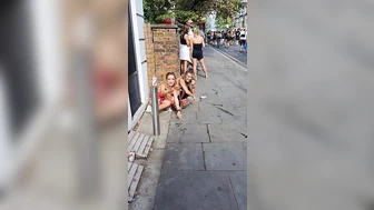 Two Girls Pee Public (Notting Hill Carnival), Amateur Collection, PissRIP