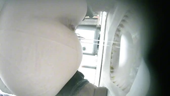 Front and rear view asian toilet 3