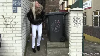 Naomi - The Bus Stop Queue, Peeing-Outdoors, DesperVids