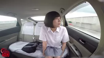 FF-081 06 Villain taxi driver offering mixed diuretic drink to women Moving car peeing and wetting voyeur, JAV Collection, DesperVids