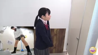 SL-494 04 School girls panicky run to restroom for emergency pee!, SifangKTV, DesperVids