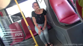 Antonia Sainz - Bus ride, LoveWetting, DesperVids