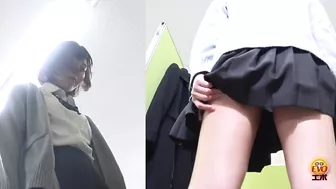 EE-587 02 Hidden camera: pee holding situation and miserable wetting of a school girl