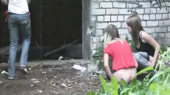 Russian Outdoor Pissing Compilation