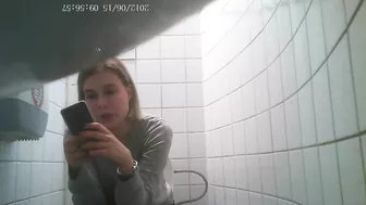 Hidden Camera in Student Toilet - 4