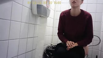 Hidden Camera in Student Toilet - 6