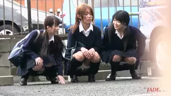 UNKW-047 04 Girls with small bladders peeing outdoors multiple times. (Uncensored), Piss Voyeur (various), PissRIP