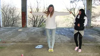 Evelina + Lexi Dona - Running water, Peeing-Outdoors, PissRIP