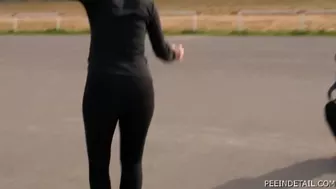 Lenka Vyskocilova & Alena Valkova - Skateboarding II, Peeing-Outdoors, PissRIP