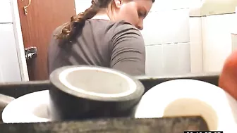 various captures of aunt peeing